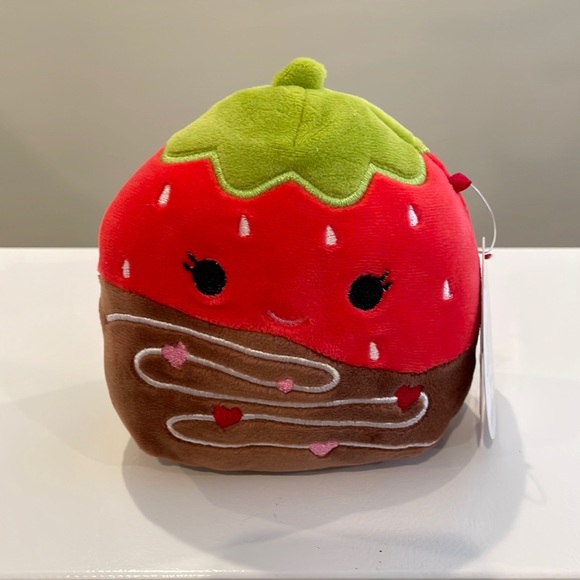 Squishmallows Other Nwt 5 Scarlet The Chocolate Covered Strawberry